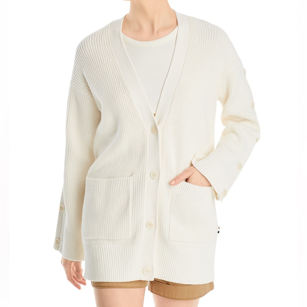 Hugo Boss Women's Cream Cardigan Sweater - Flondra